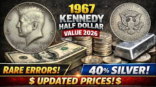 1967 Kennedy Half Dollar Value 2026 – Rare Errors, 40% Silver &amp; Updated Prices