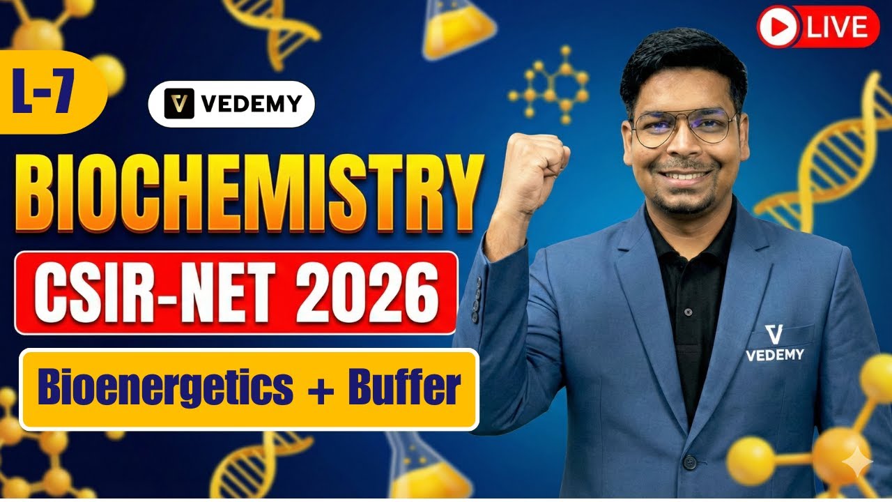 CSIR-UGC-NET 2026 | L7 | Biochemistry | Bioenergetics + Buffer | Unit 1 | Dr. Virendra Singh | CSIR|