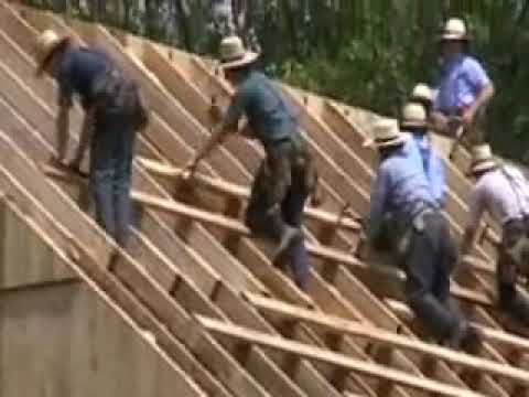 amish mennonite barn raising anabaptist barns