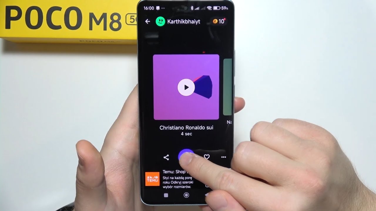 POCO M8: Как настроить звук Sui (CR7) в качестве уведомления