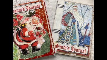 Christmas junk journal | How to make a  SUPER EASY Christmas paper bag journal | Part 5