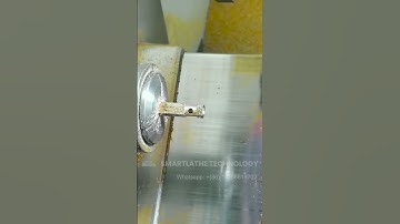 How to machine small workpiece by  SL-25 with polygon cutter & side living tool?|CNC SMARTLATHE