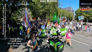 CSD Duisburg 25.07.2026 Start der CSD Demo am Rathaus 03 mit dupride Statement vom 27.07.2026