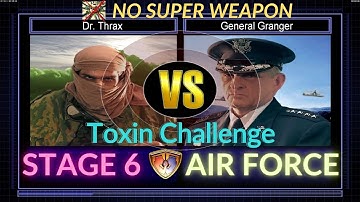 Toxin Challenge Hard Difficulty - Stage 6: Air Force C&C Generals Zero Hour Gameplay