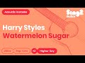Harry Styles - Watermelon Sugar (Karaoke Acoustic Guitar) Higher Key