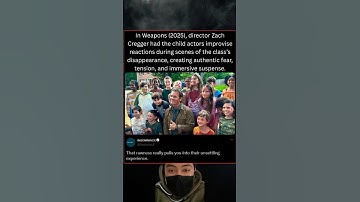 In Weapons (2025), director Zach Cregger had the child actors improvise reactions during scenes.