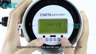How to change pulse factor of magnetic flow meter