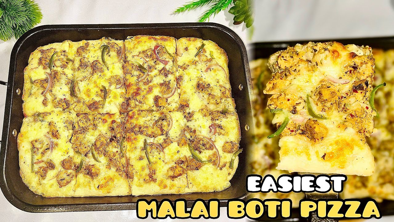 Best Malai Boti Chicken Pizza | Homemade Ranch Sauce (No Extra Sauce Needed)