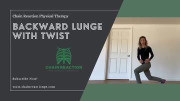 Backward lunge with twist