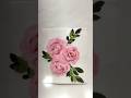 Easy Rose Flower Painting 🤩😍#shorts #youtubeshorts #acrylicpainting #art #shortsfeed #drawing