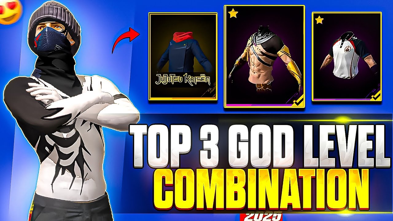 Top 3 God Level Dress Combination in Free Fire | 🔥 No Top Up God Level Dress 🤯 