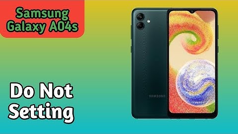 How To Enable Do Not Disturb Mode In Samsung Galaxy A04s,Samsung Galaxy A04Dnd Kaise