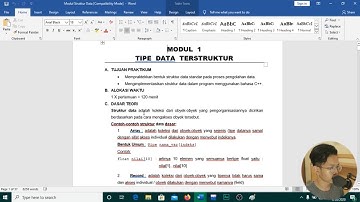 Praktikum Struktur Data - Modul 1 - Tipe Data Terstruktur