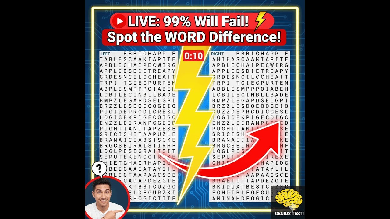 Test the IQ || Puzzle 😱 | LIVE Spot the Difference & IQ Challenge