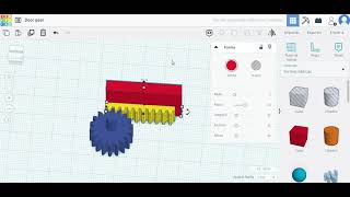Tinkercad Tutorial - Door gear 3D