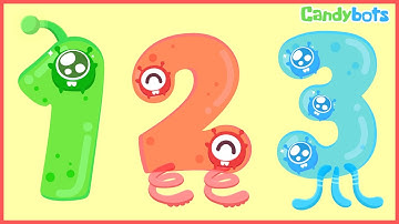 Numbers 123 (Candybots)- Learn to count the number 1 to 100 - Education app for kid