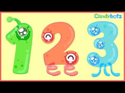 Numbers 123 (Candybots)- Learn to count the number 1 to 100 - Education app for kid