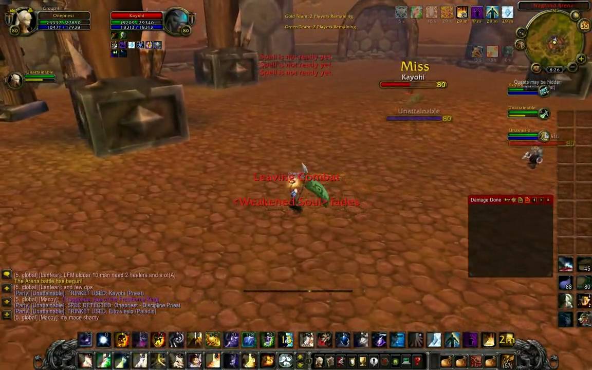 Disc Priest / Muti Rogue vs Shadow Priest and Retadin