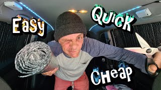 STEALTH CAR BLACKOUT WINDOW COVERS How I Made Mine  - Cheap Easy Quick 🚗