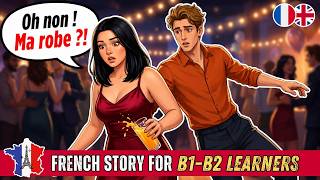 Improve Your French Listening | Intermediate French Story – La Robe Rouge (B1-B2 Level)