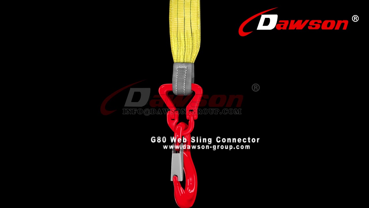 HOW TO USE DAWSON GROUP G80 WEB SLING CONNECTOR, STEEL