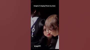 Taehyung SUPPORTING JISOO on her SOLO!! 😳😍 #visoo #JISOO_FLOWER #JISOO #BLACKPINK #FLOWERchallenge