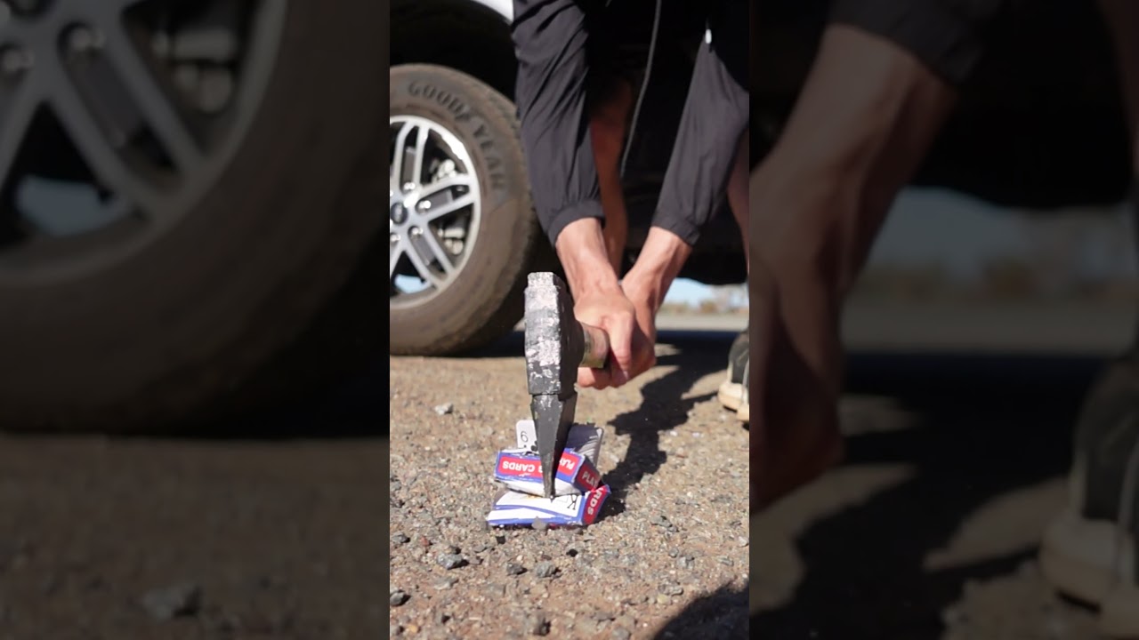 Axe vs Deck of Cards