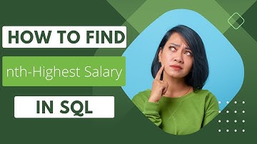 Sql Query to find nth Highest Salary of an employee