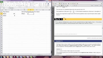 Sampling Distributions Excel
