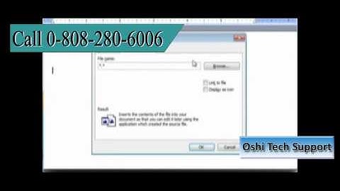 Microsoft® Word 2003 How to insert a sound file in Windows® 7