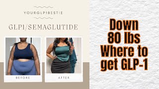 Down 80 lbs Compounded Semaglutide Where to get GLP1 Tips for quicker Weightloss