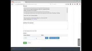 Class Schedule - Create a Simple Event and Invite People