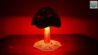 Led Mushroom Night Lamp Popsicle Stick Craft Diy By Rustickraft