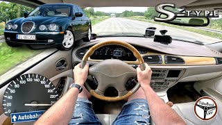 1999 Jaguar S-type 4.0 V8 (275 HP) | V-MAX, 100-200 km/h. Presentation and highway test. | 4K