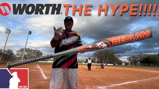 2024 WORTH BEDLAM XL PHIL MATTE 1 PIECE USSSA BAT REVIEW