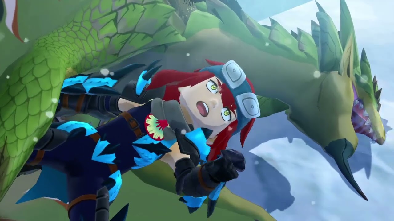Cheval is rescued by Rathi Monster Hunter Stories