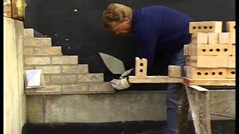 The Art Of Laying Brick---Laying a Brick Wainscot.