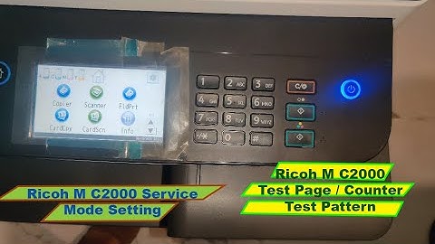 Ricoh M C2000 || How to enter in service mode ricoh m c2000 || Ricoh M C2000 Service Mode