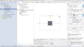 iOS Autolayout :  Part1_Basics (XCode 8)