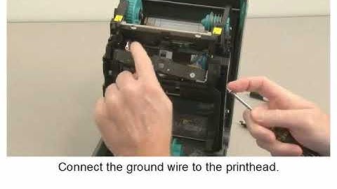 Zebra GT800 Series - Changing The Printhead