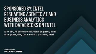 Agentic AI on Intel Xeon: Optimizing Databricks Workloads for Cost and Performance