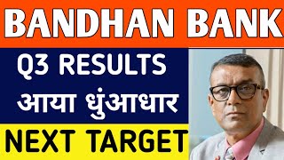 Bandhan bank Q3 Results analysis. Bandhan bank share latest news today. Bandhan bank share price