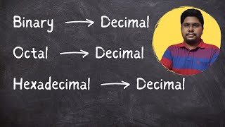 How to convert from any base to Decimal | Conversion of any number system to Decimal number system