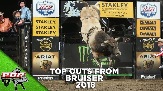 Professional bull rider Derek Kolbaba is thrown off ”Harold's Genuine Risk”  during round one of the “PBR Unleash The Beast Monster Energy Buckoff” at  Madison Square Garden in New York, NY, January