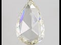 Natural fancy yellow color 2.11 carat pear rose cut diamond