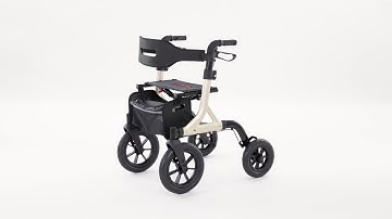 Rollator Walker Installation Guide - MAXWALK 12" Rubber Wheels - MW2402