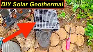 DIY GREENHOUSE CHEAP Solar Geothermal Quick set up, Demonstration, & Temps Free Energy!