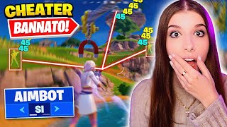 Ho FATTO BANNARE un CHEATER ASSURDO in LIVE durante una CHALLENGE! 🤬 FORTNITE ITA