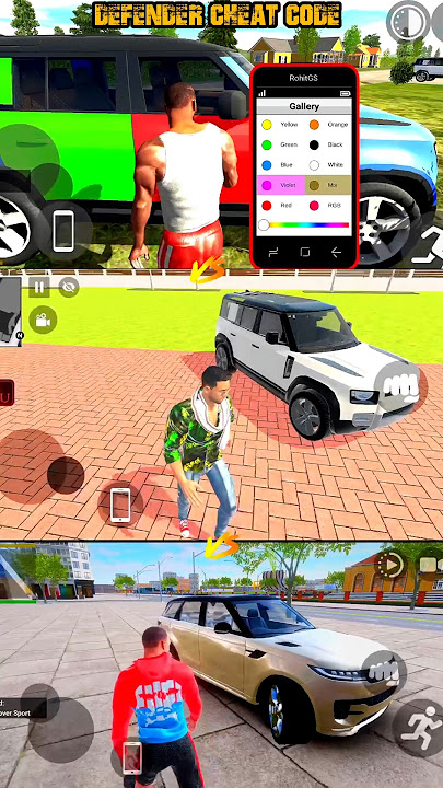 🚙 Defender Cheat Code 😱 | Indian Theft Auto Simulator vs Indian Bike Driving 3D Cheat Code