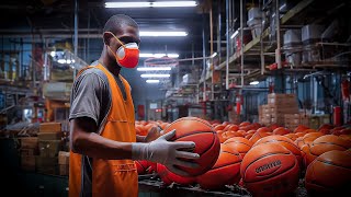 How do they make BASKETBALLS?